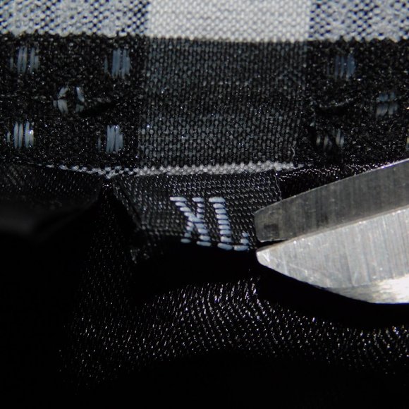 Living Dead Souls Womens XL Black White Gingham check Pencil Skirt Hem Ruffle - Picture 4 of 11